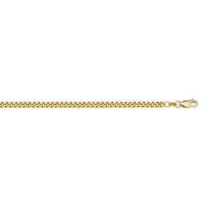 10K Yellow Gold 20" Medium Curb Link Chain