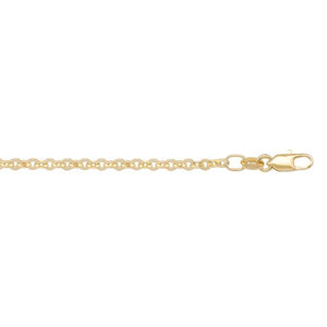 10K Yellow Gold 20" Diamond Cut Cable Chain