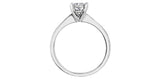 10k White Gold "Illuminaire" Diamond Solitaire Engagement Ring