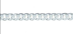 Sterling Silver 18" Medium Curb Chain
