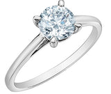 14K White Gold Lab Grown Diamond Engagement Ring