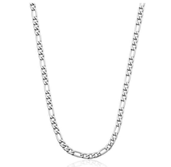 Steelx Stainless Steel 4.5mm Figaro Chain 18