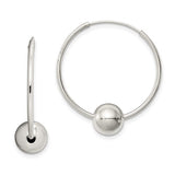 Sterling Silver Large Sleeper with Bead