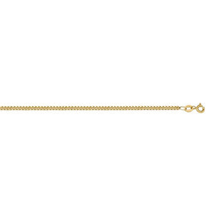 10K Yellow Gold 16" Fine Curb Chain