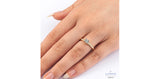 10K Yellow/White Gold Diamond with Diamond Shoulder Stone Engagement Ring
