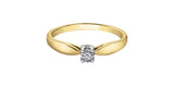 10K Yellow/White Gold "ILLUMINAIRE" Diamond Engagement Ring