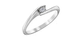 10K White Gold "ILLUMINIAIRE" Diamond Promise Ring
