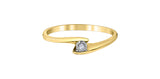 10K Yellow/White Gold " ILLUMINAIRE" Diamond Promise Ring