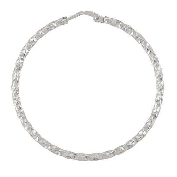 Sterling Silver D/C Hoop 39mm