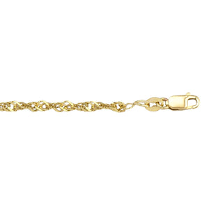 10K Yellow Gold 18" Singapore Chain