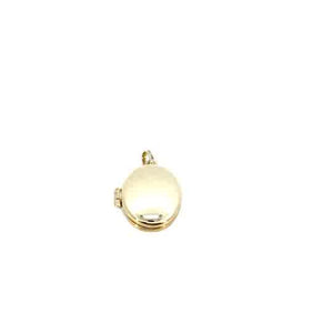 10K Yellow Gold Oval Polished Locket