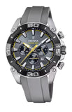 Festina Quartz "Chronograph Bike" 100M WR Stainless Steel Case Grey Rubber Strap