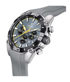 Festina Quartz "Chronograph Bike" 100M WR Stainless Steel Case Grey Rubber Strap