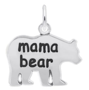 Sterling Silver "Mama Bear" Charm