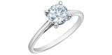 14K White Gold Lab Grown Diamond Engagement Ring