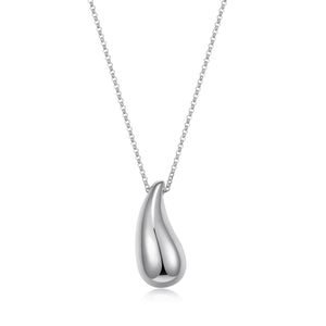 Elle Sterling Silver "Raindrop" Pendant with 17" + 3" Chain