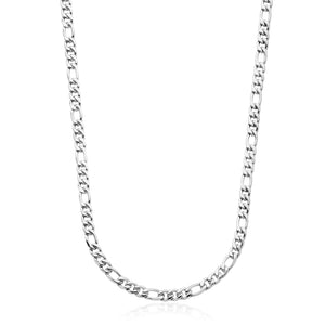 Steelx Stainless Steel Polished 8mm Figaro Chain 22"