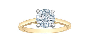 14K Yellow/White Gold Lab Grown Diamond Engagement Ring