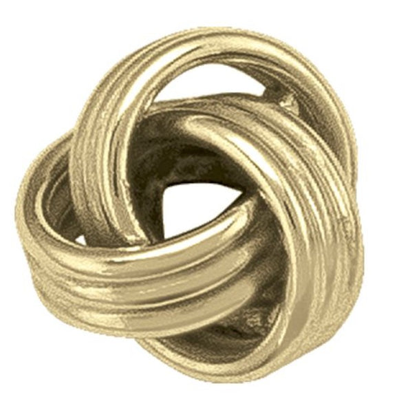 10K Yellow Gold Small Love Knot Stud Earring