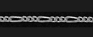Sterling Silver 18" Figaro Chain