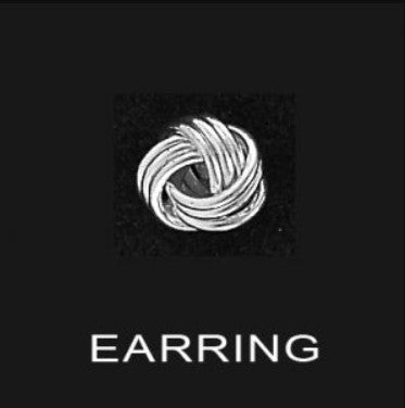 Sterling Silver Love Knot Stud Earrings