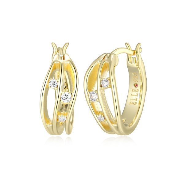 Elle Sterling Silver/Yellow Gold Plate 