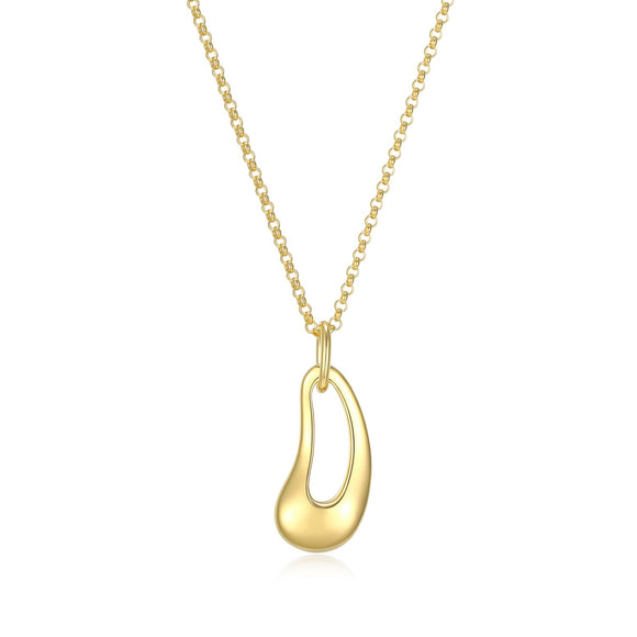 Elle Sterling Silver/Yellow Gold Plate 