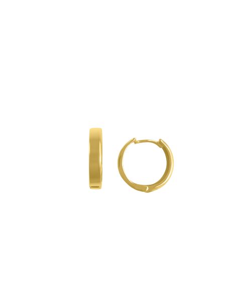 10K Yellow Gold Square Huggies