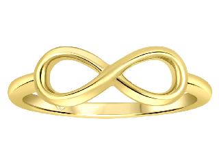 10K Yellow Gold Infinity Ring