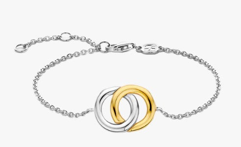 Sterling Silver/18K Gold Plated 6 1/2-8