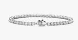 Sterling Silver 7 1/2" CZ Tennis Style Bracelet