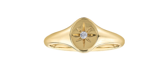 10K Yellow Gold Canadian Diamond 