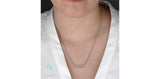 Sterling Silver Lab Grown Diamond Infinity Pendant with 17-18" Chain