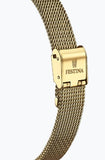 Festina Quartz 50M WR CZ Accents at Lugs Stainless Steel/Yellow Gold Plate Case & Mesh Bracelet