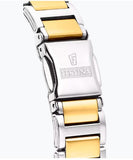 Festina Quartz 50MWR 8 Clear Stone Markers Stainless Steel/Yellow Gold Plate Case & Bracelet