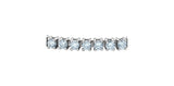 10K White Gold 5.00ct Lab Grown Diamond Tennis Bracelet 7.25"