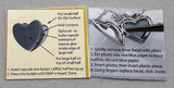 Sterling Silver Heart Shaped Memorial (Urn) Locket with Tree of Life & Adjustable Chain