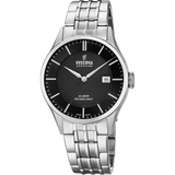 Festina Swiss Quartz Date 100M WR Black Dial Stainless Steel Case & Bracelet