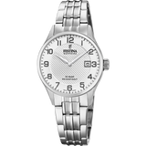 Festina Swiss Quartz Numbers, Date 100M WR Stainless Steel Case and Bracelet