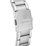 Festina Quartz Chrono Date 50M WR Black Dial Stainless Steel Case & Bracelet