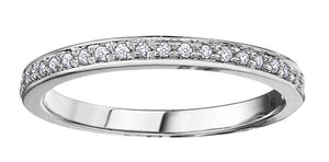 10K White Gold Diamond Anniversary Band