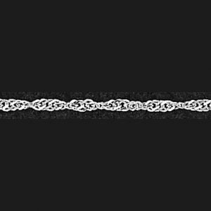 Sterling Silver 14" Light Singapore Chain
