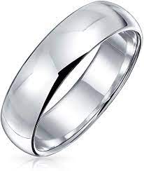 Sterling Silver 5mm Premium Comfort Fit Wedding Band