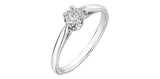 10K White Gold "Illuminaire" Diamond Engagement Ring