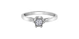 10K White Gold "Illuminaire" Diamond Engagement Ring