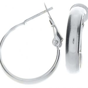 Sterling Silver 20MM Hoops with Omega Backs