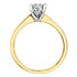 10K Yellow Gold Diamond Solitaire " Illuminaire" Engagement Ring