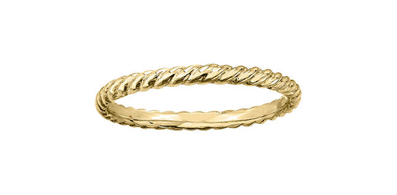 10K Yellow Gold Rope Band
