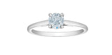 14K White Gold Lab Grown Diamond Solitaire Engagement Ring