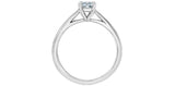 14K White Gold Lab Grown Diamond Solitaire Engagement Ring